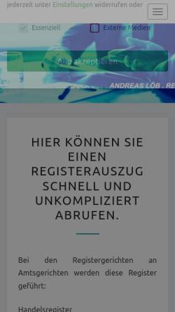 Vorschau der mobilen Webseite andreas-loeb.de, Andreas Löb