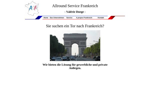 Vorschau von www.doege.de, ASF Allround Service Frankreich - Valerie Doege