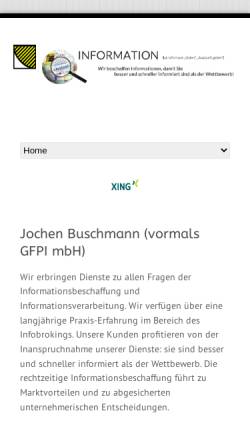 Vorschau der mobilen Webseite www.informationsdienst.de, GFPI Gesellschaft für praxisorientierte Informationsdienste mbH