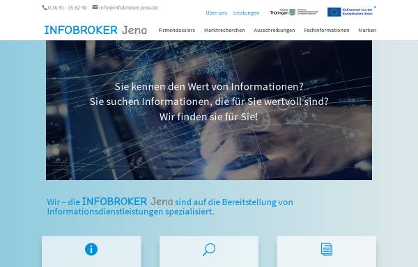 Vorschau von www.infobroker-jena.de, Infobroker-Jena
