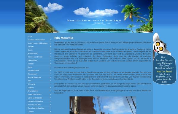 Vorschau von www.xn--der-mauritius-reisefhrer-ftc.de, Isla-Mauricia