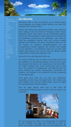 Vorschau der mobilen Webseite www.xn--der-mauritius-reisefhrer-ftc.de, Isla-Mauricia