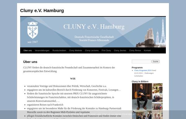 Vorschau von cluny.de, Deutsch-Französische Gesellschaft CLUNY e.V. Hamburg