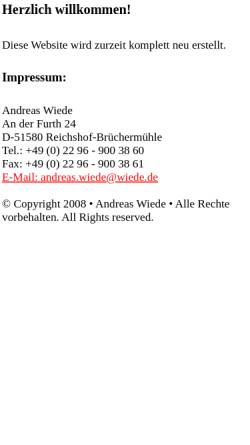 Vorschau der mobilen Webseite www.wiede.de, CAD Training Wiede KG