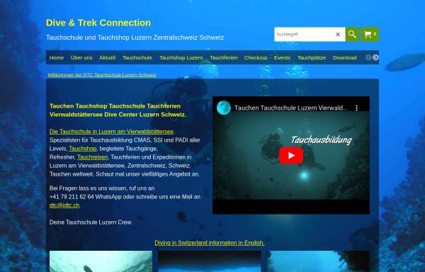 Vorschau von www.idtc.ch, Dive & Trek Connection