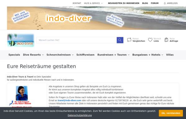 Vorschau von indo-diver.com, Indonesien-Reisen mit Indo-Diver