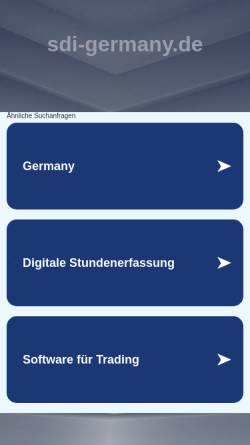 Vorschau der mobilen Webseite www.sdi-germany.de, Sport Dreams Infotainment