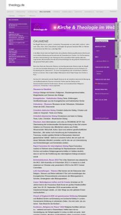 Vorschau der mobilen Webseite www.theology.de, Ökumene bei theology.de