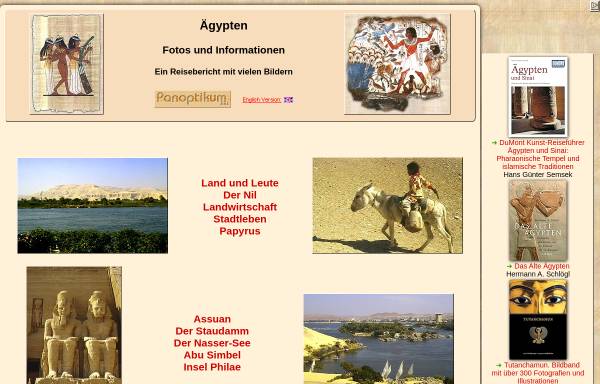 Vorschau von www.aegypten-fotos.de, Ägypten - Fotos und Informationen [Erwin Purucker]