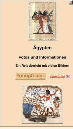 Vorschau der mobilen Webseite www.aegypten-fotos.de, Ägypten - Fotos und Informationen [Erwin Purucker]