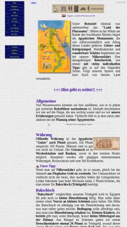 Vorschau der mobilen Webseite www.ronny-pannasch.de, Unser Reiseziel Ägypten [Ronny & Anke Pannasch]
