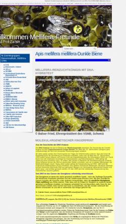 Vorschau der mobilen Webseite www.apis-mellifera-mellifera.de, Die Dunkle Biene (Apis mellifera mellifera)