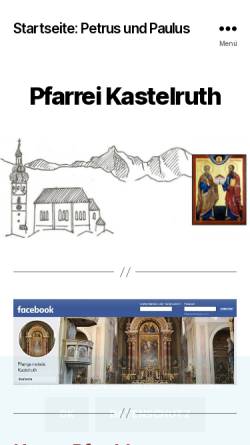Vorschau der mobilen Webseite pfarrei-kastelruth.org, Pfarrei Kastelruth