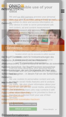 Vorschau der mobilen Webseite www.krebsgesellschaft.de, Deutsche Krebsgesellschaft e. V.