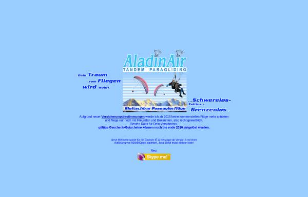 Vorschau von www.aladinair.ch, AladinAir - Alain Winkler