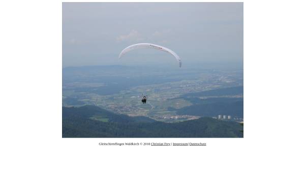 Vorschau von www.gleitschirmfliegen-waldkirch.de, Gleitschirmfliegen in Waldkirch