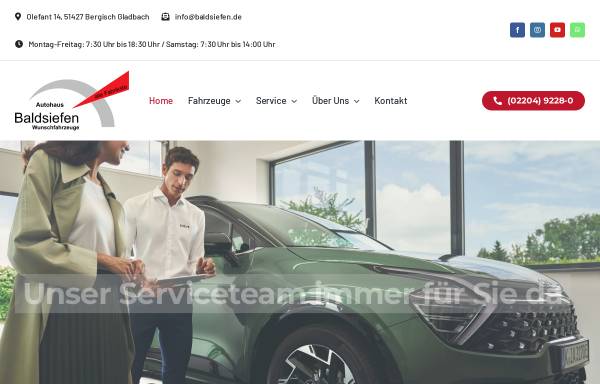 Vorschau von www.baldsiefen.de, Autohaus Baldsiefen GmbH