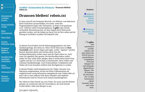 Vorschau von www.suchfibel.de, Suchfibel.de: Robots.txt