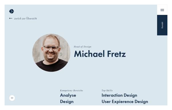 Vorschau von www.michaelfretz.com, Interaction / Interface Design Studium Blog