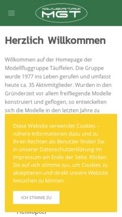 Vorschau der mobilen Webseite www.mg-taeuffelen.ch, MG Täuffelen