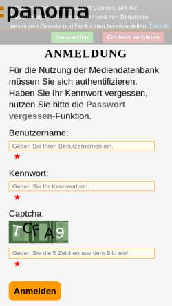 Vorschau der mobilen Webseite panomizer.de, Panomizer