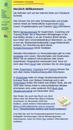 Vorschau der mobilen Webseite www.christiane-schmidt.de, Christiane Schmidt