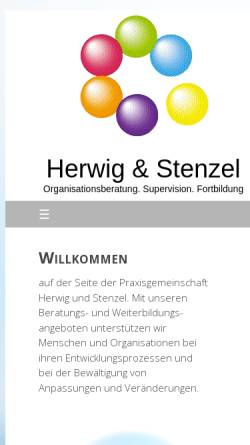 Vorschau der mobilen Webseite www.herwig-stenzel.de, Gemeinschaftspraxis Herwig-Stenzel