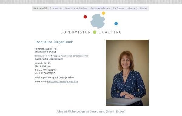 Vorschau von supervision-goettingen.de, Praxis für Supervision Jacqueline Jürgenliemk