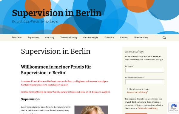 Vorschau von www.supervision-berlin-siegel.de, Sylvia Siegel