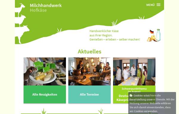 Vorschau von www.milchundkaesestrasse.de, Deutsche Milch- & Käsestraße