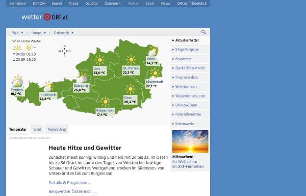 wetter.orf.at - Österreich