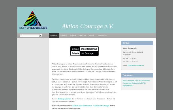 Vorschau von www.aktioncourage.org, AktionCourage