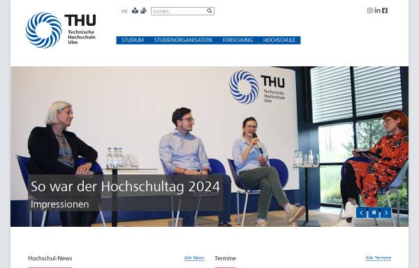 Vorschau von www.hs-ulm.de, Hochschule Ulm