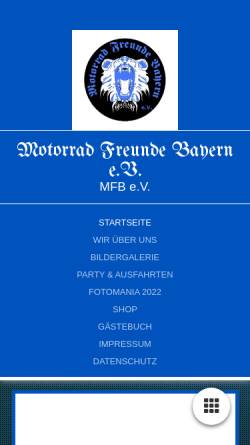 Vorschau der mobilen Webseite www.motorrad-freunde.bayern, Motorradfreunde Schwarzenfeld e.V.