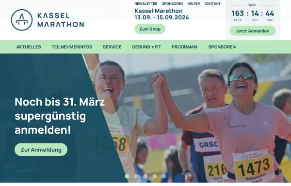 Vorschau von www.kassel-marathon.de, Kassel Marathon