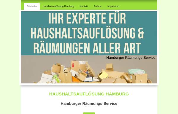 Vorschau von www.raeumungsservice.de, Hamburger Räumungs-Service
