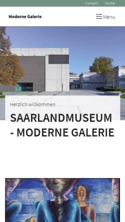 Vorschau der mobilen Webseite www.saarlandmuseum.de, Saarbrücken, Saarlandmuseum