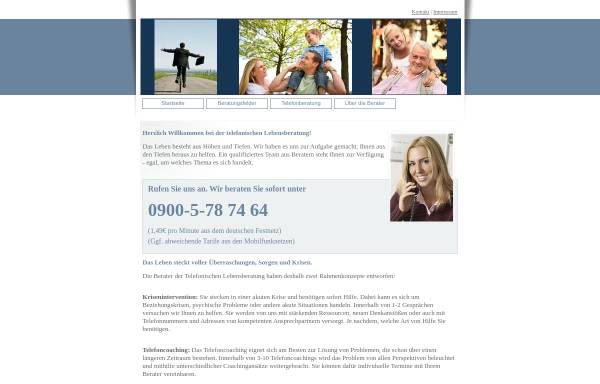Vorschau von www.telefonische-lebensberatung.net, Beratungsteam Barbara Berndt