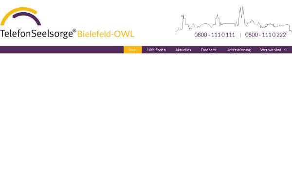Vorschau von telefonseelsorge-bielefeld.de, Telefonseelsorge Bielefeld-OWL