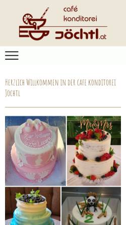 Vorschau der mobilen Webseite www.joechtl.at, Cafe Konditorei Jöchtl