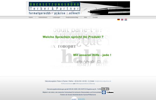 Vorschau von www.terberundpartner.de, Amanuensis - Übersetzungsbüro Guido Lenz