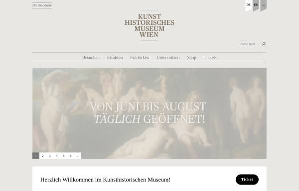 Vorschau von www.khm.at, Wien, Kunsthistorisches Museum