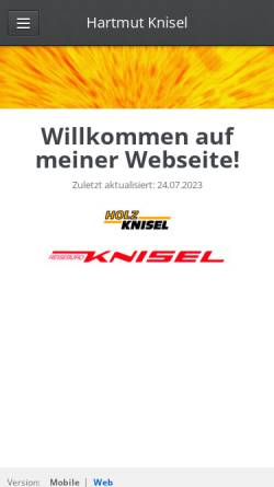 Vorschau der mobilen Webseite knisel.weebly.com, Dipl.-Ing. Hartmut Knisel