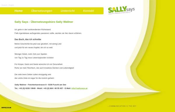 Vorschau von sallysays.at, Sally Says, Inh. Sally Wallner