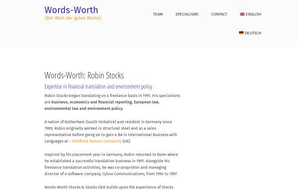Vorschau von words-worth.de, Words-Worth - Carol Gehrke-Stocks & Robin Stocks GbR