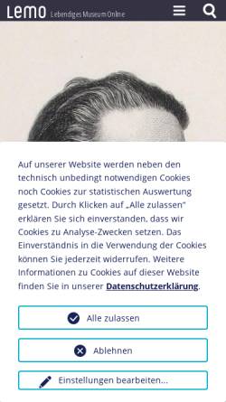 Vorschau der mobilen Webseite www.dhm.de, Paul Heyse