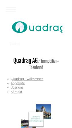 Vorschau der mobilen Webseite www.quadrag.ch, Quadrag AG