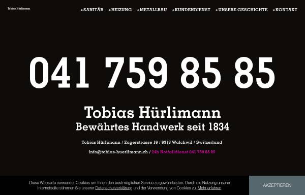 Vorschau von www.tobias-huerlimann.ch, Tobias Hürlimann, Walchwil, Sanitär, Heizung und Schlosserei