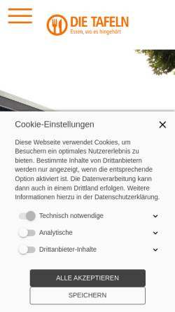 Vorschau der mobilen Webseite www.celler-tafel.de, Celler Tafel e.V. - Lebensmittelspenden für bedürftige Mitbürger