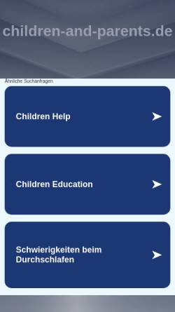Vorschau der mobilen Webseite www.children-and-parents.de, Children and Parents (CaP)